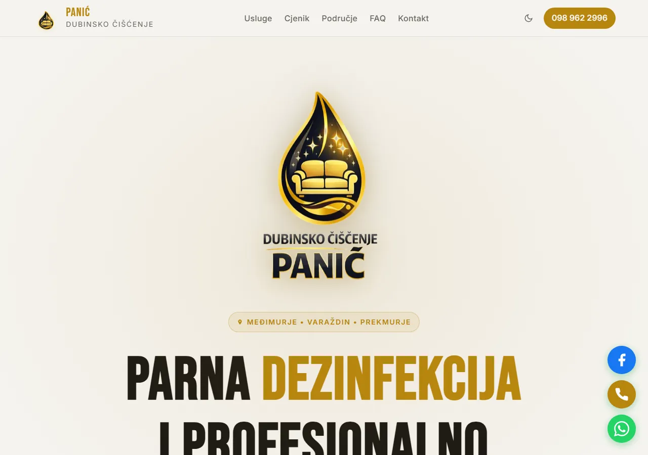 Panić — početna stranica